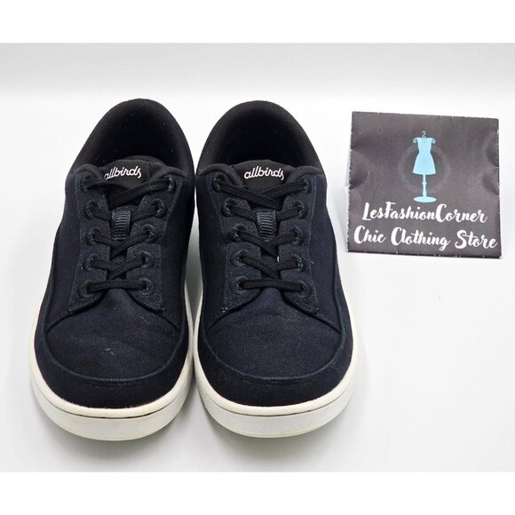 Allbirds Women's Black Canvas Pacers Lace-Up Sneakers Casual Shoes Sz 8 2294 - Picture 9 of 16